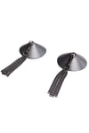 Pleasure Gunmetal Fringe Tassel Pasties
