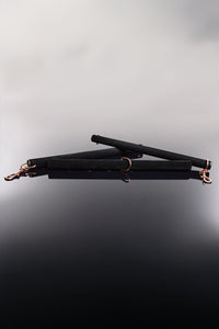 Pleasure Black Velvet Spreader Bar Rose Gold
