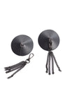 Pleasure Gunmetal Fringe Tassel Pasties
