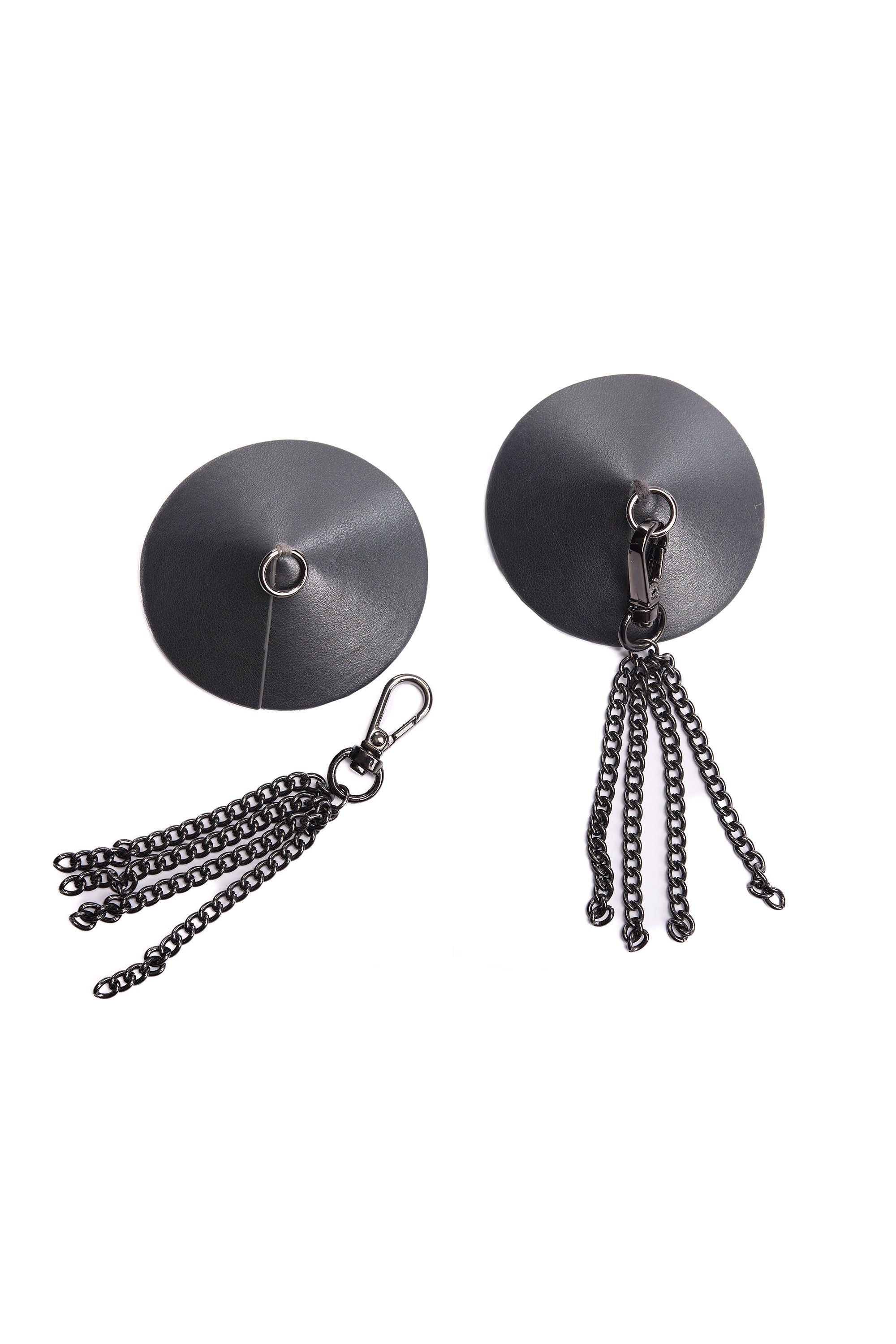 Pleasure Gunmetal Fringe Tassel Pasties