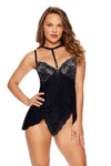 2 Ways to Wear Teddydoll Babydoll Teddy Black