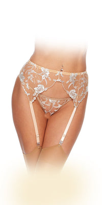 Foil Embroidery Garter Belt