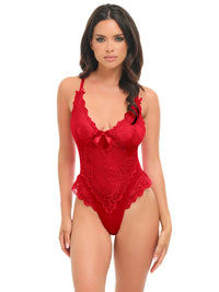 Valentine Lacey Teddy Red