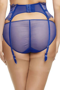 Dita Von Teese Vedette High Waisted Suspender Belt Capri Blue
