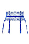 Dita Von Teese Vedette High Waisted Suspender Belt Capri Blue