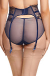 Dita Von Teese Vedette High Waisted Suspender Belt Navy
