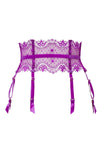 Dita Von Teese Vedette High Waisted Suspender Belt Shocking Violet
