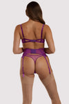 Dita Von Teese Vedette High Waisted Suspender Belt Shocking Violet