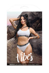 Fantasy Vibes Drippin' One-Shoulder Crop Top Bra & Cheeky Panty Set-Rebel Romance