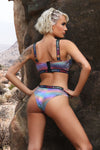 Fantasy Vibes Love is Love Crop Top Bra & Panty Set Holographic-Rebel Romance