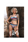 Fantasy Vibes Love is Love Crop Top Bra & Panty Set Holographic-Rebel Romance