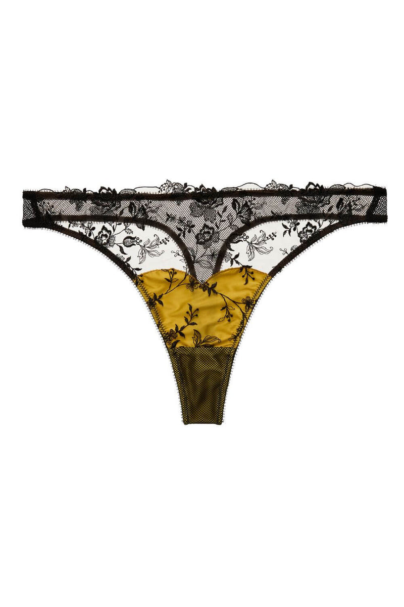 Dita Von Teese Victresse G-String Panty Chartreuse