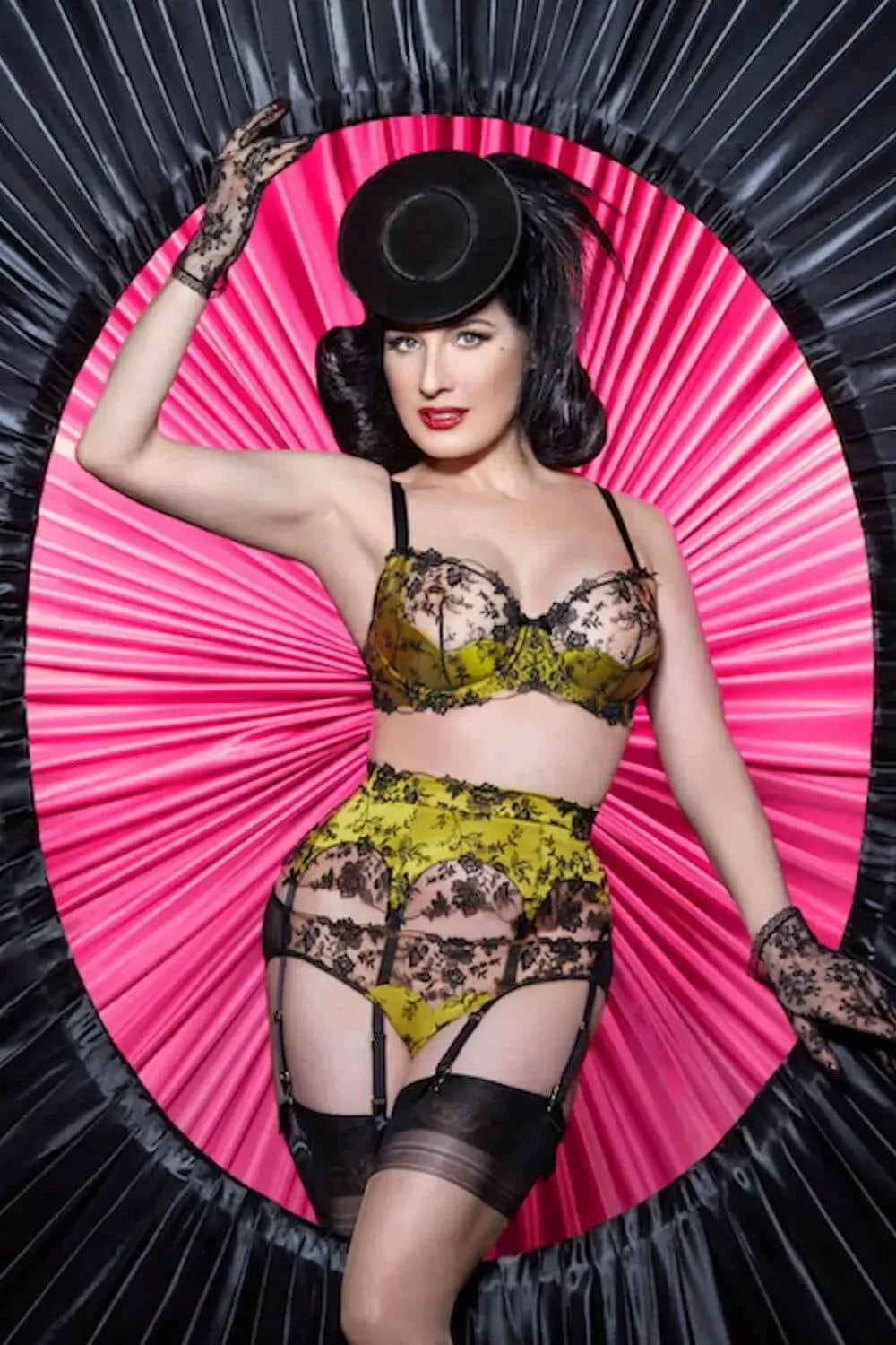 Dita Von Teese Victresse Underwire Bra Chartreuse