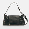 Hammitt VIP Satchel Leather Shoulder Bag Black/Gunmetal-Rebel Romance