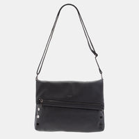 VIP Lrg Oversized Crossbody Clutch Black/Gunmetal-Rebel Romance