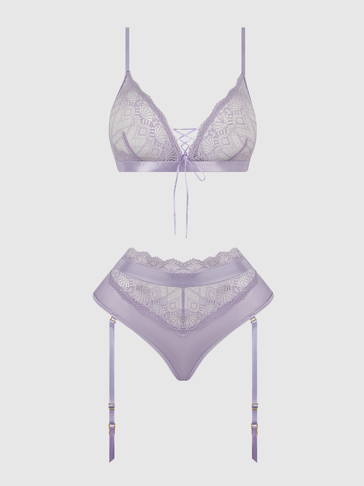 House of Desire Vivienne Timeless Lace & Micro Bralette & Thong Set