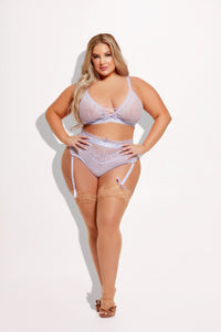 House of Desire Vivienne Timeless Lace & Micro Bralette & Thong Set