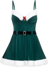 Oh la la Cheri Vixen Christmas Padded Cups Babydoll Dress