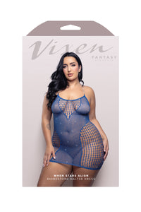 Fantasy Lingerie Vixen When Stars Align Rhinestone Halter Dress