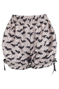 LIMITED EDITION White & Black Bats Crepe Bloomers