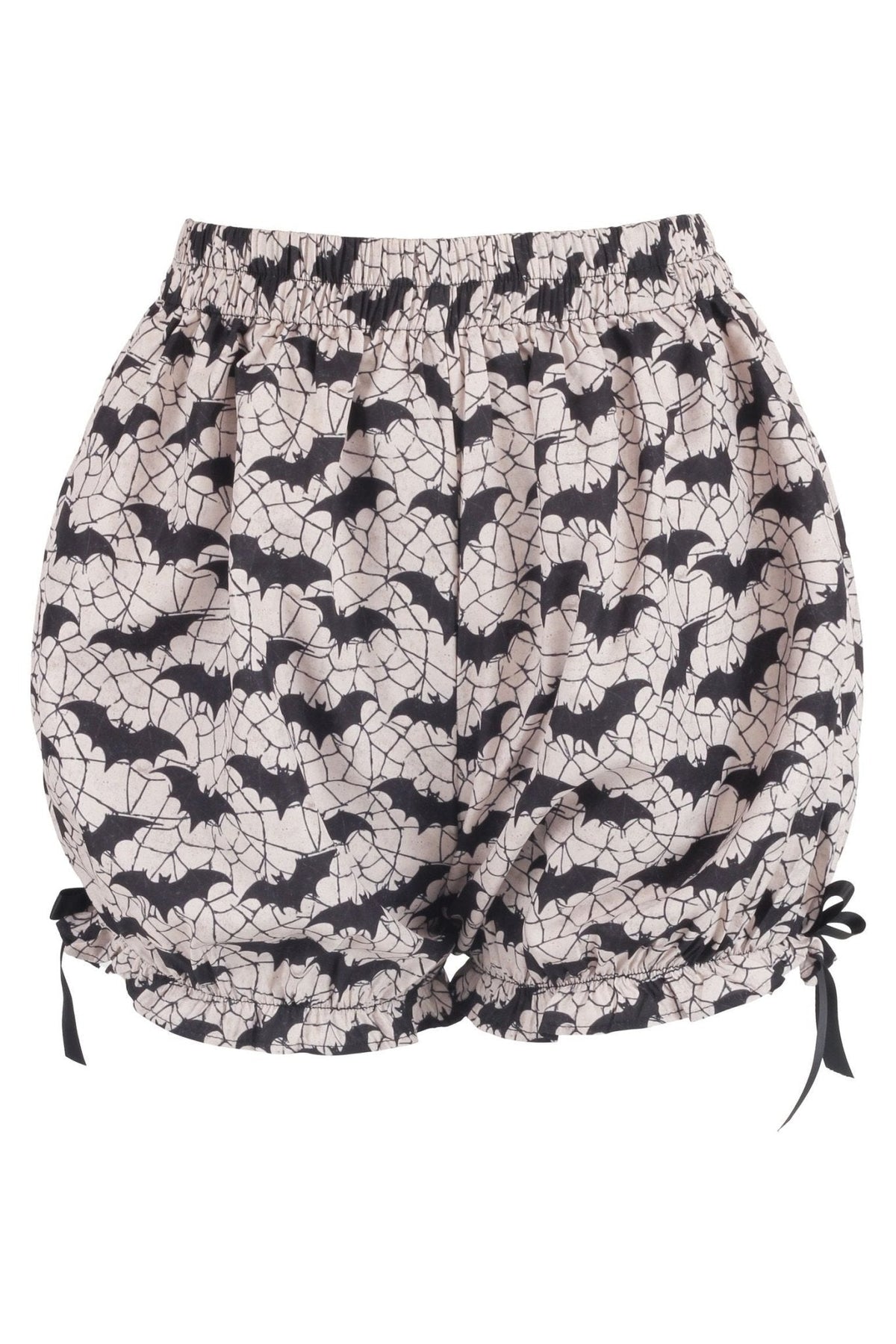 LIMITED EDITION White & Black Bats Crepe Bloomers