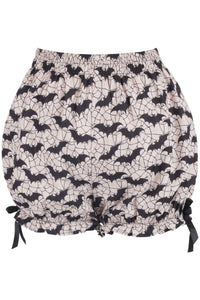 LIMITED EDITION White & Black Bats Crepe Bloomers