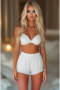 White Crepe Bloomers
