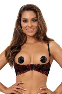Axami Wild Roses Shelf Bra Open Cups