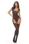 Rene Rofe Diamond Hour Bodystocking Black