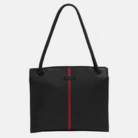 Benjamin Professional Leather Tote Bag Black/Gunmetal-Rebel Romance