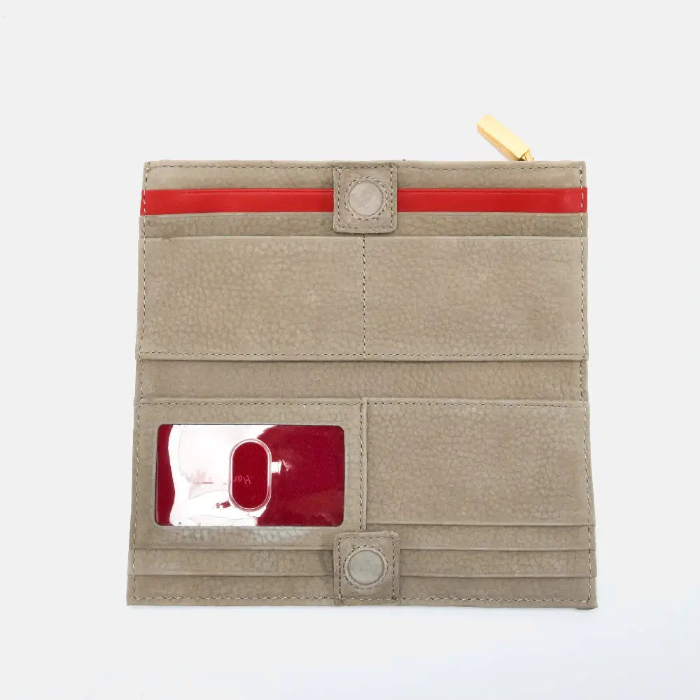 110 North Wallet Grey Natural/Brushed Gold-Rebel Romance