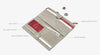 110 North Wallet Grey Natural/Brushed Gold-Rebel Romance