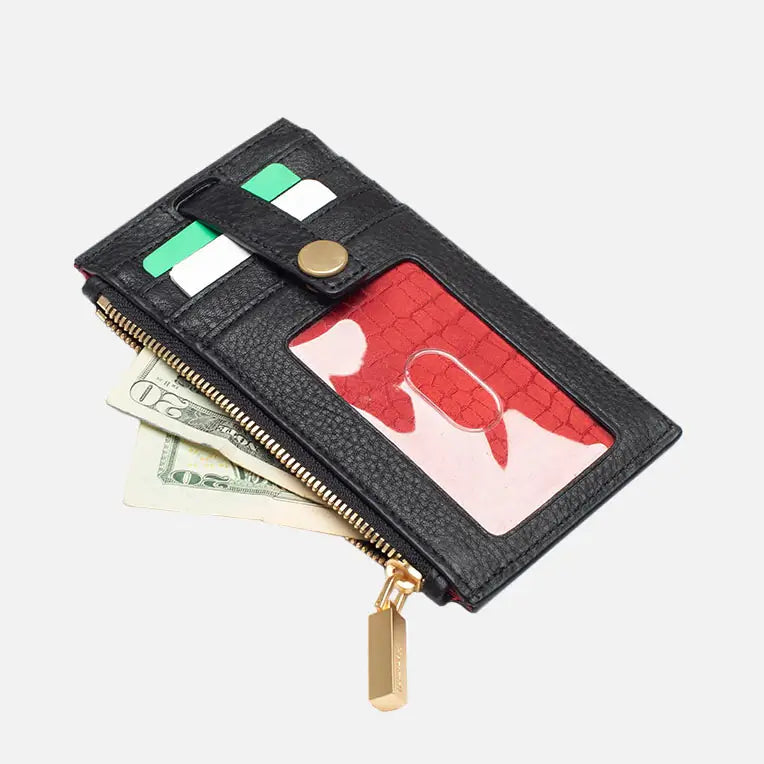 Hammitt 210 West Wallet Black/Brushed Gold-Rebel Romance