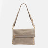 VIP Lrg Oversized Crossbody Clutch Grey Natural/Brushed Gold-Rebel Romance
