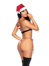 Mapale Holiday Mrs. Claus Bra Set & Head Piece Costume Red-Rebel Romance