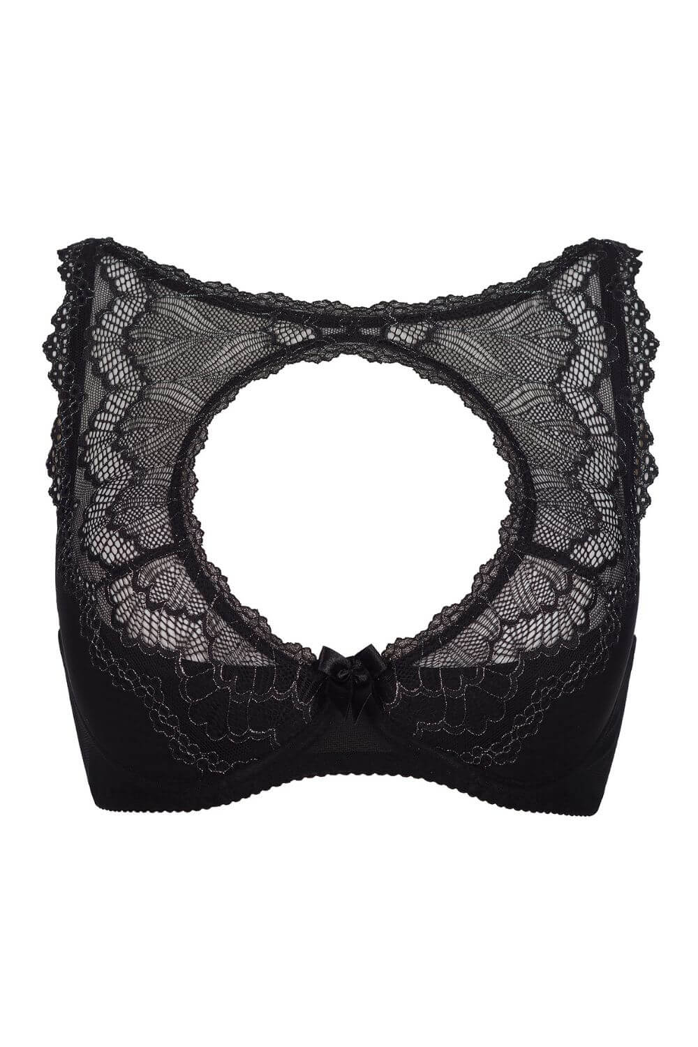 Axami Hope Lace Quarter Cup Bra-Rebel Romance