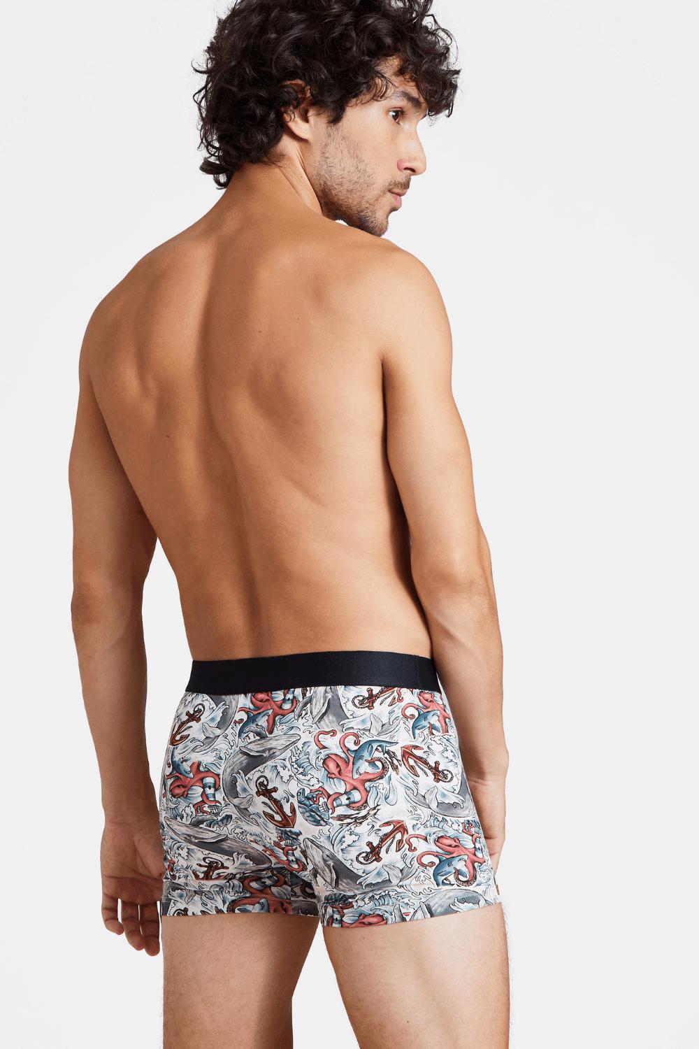 Aubade Men's Boxer Briefs Whale-Rebel Romance