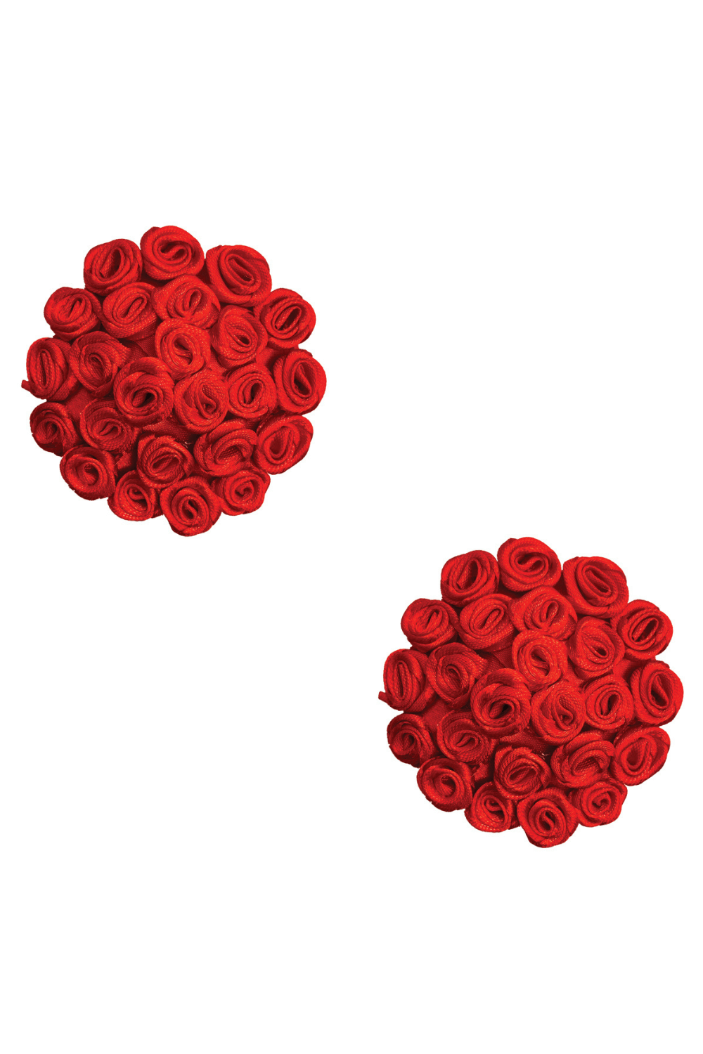 Burlesque First Impression Red Roses Reusable Silicone Pasties-Rebel Romance