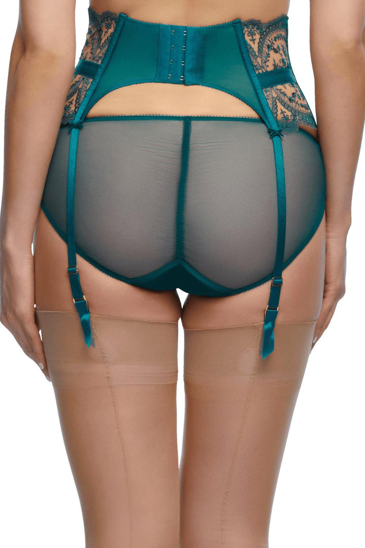 Dita Von Teese Severine High Waisted Suspender Belt Shady Spruce-Rebel Romance