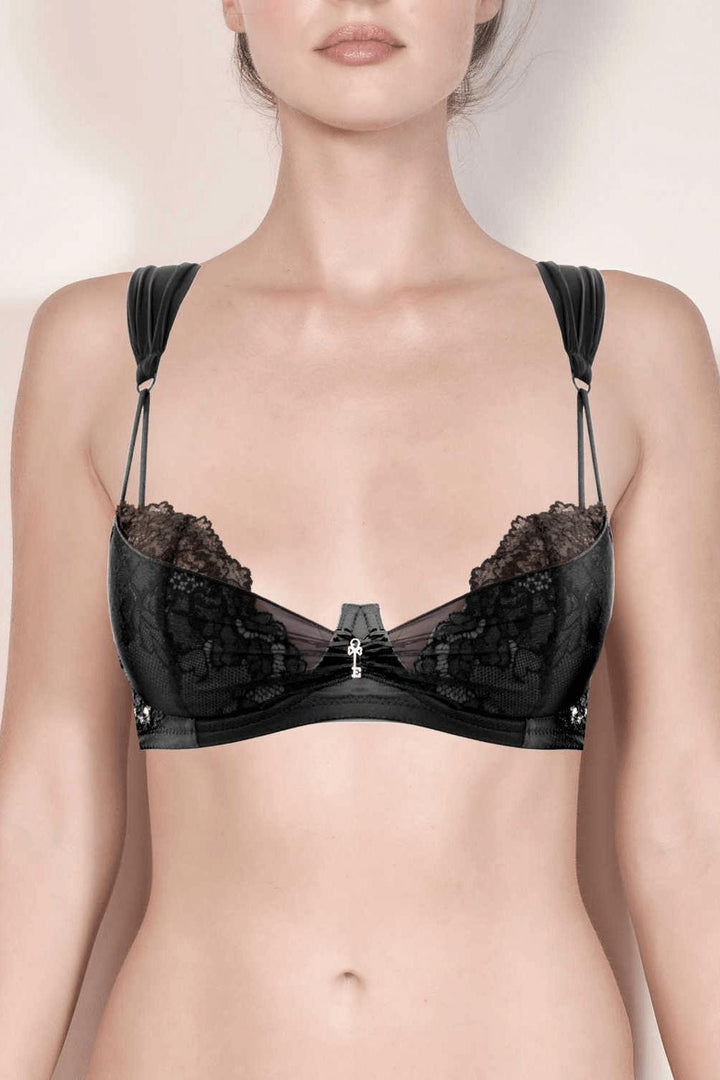 Lauren Bra Free Bridge with Tulle Straps-Rebel Romance