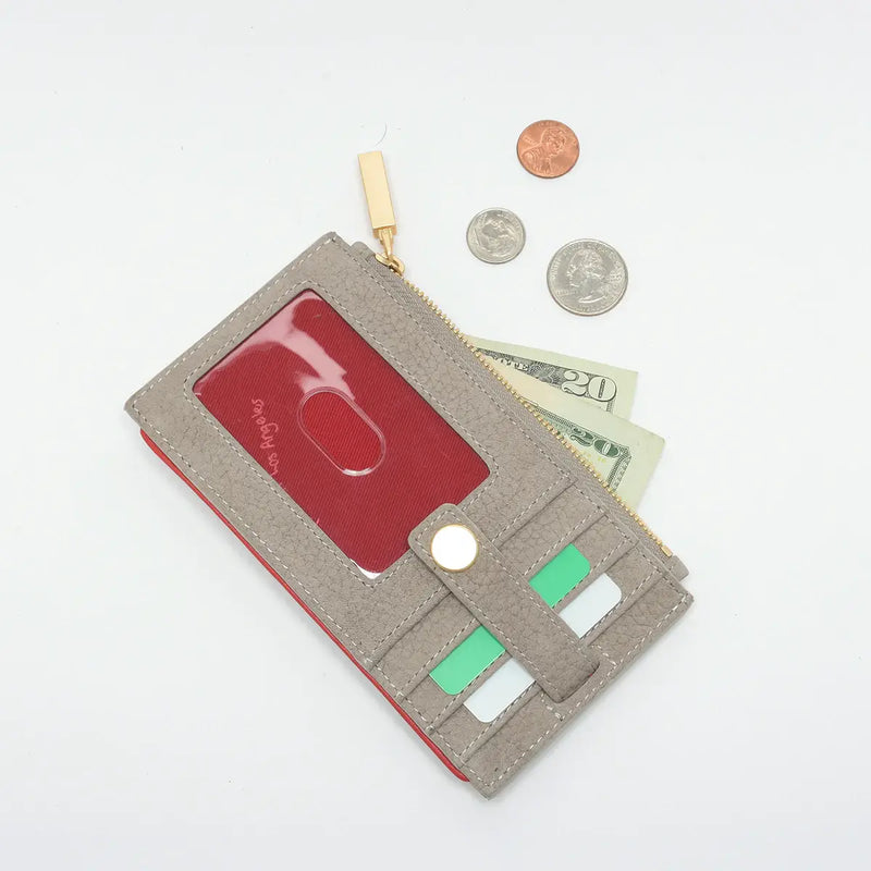 210 West Wallet Grey Natural/Brushed Gold-Rebel Romance