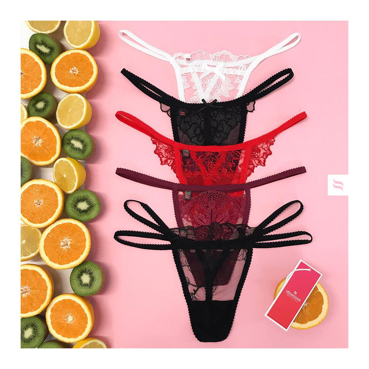 Obsessive Gift Set of 5 Sexy G-String Panties-Rebel Romance
