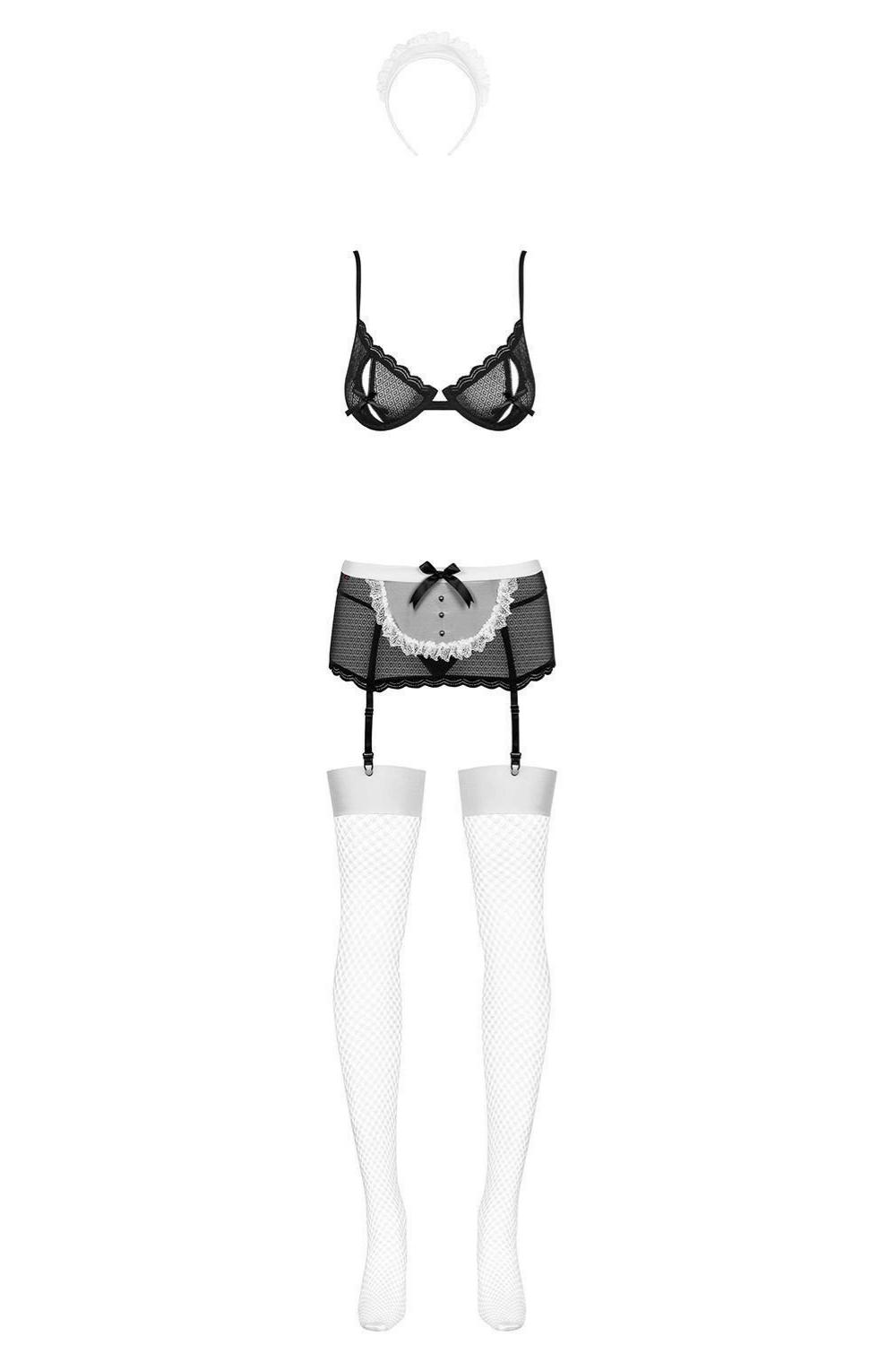 Obsessive Maid Me Bra Set Costume-Rebel Romance