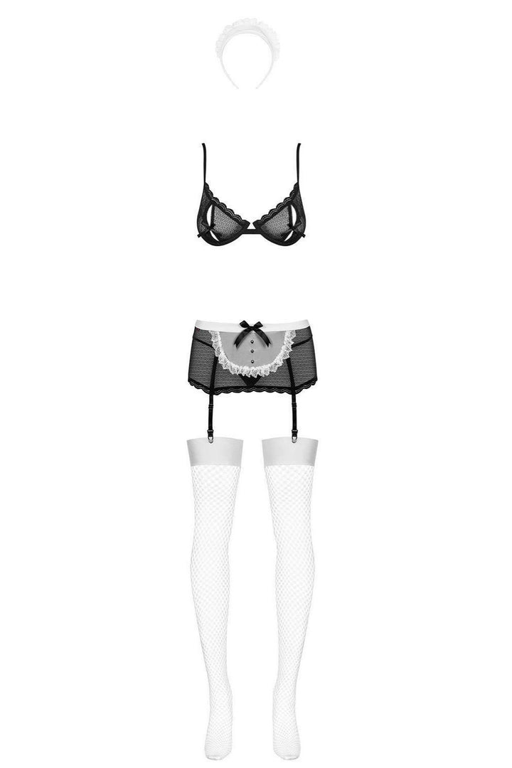 Obsessive Maid Me Bra Set Costume-Rebel Romance